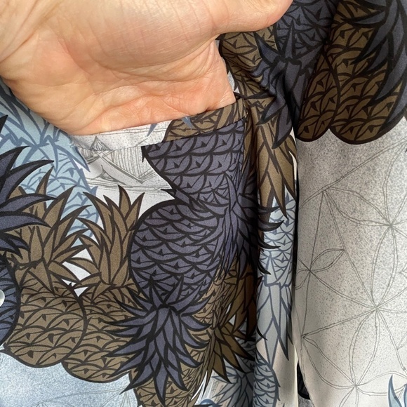 Sears Vintage Hawaii Men's Tropical Hawaiian Pineapple Short Sleeve Button Shirt - Picture 4 of 8